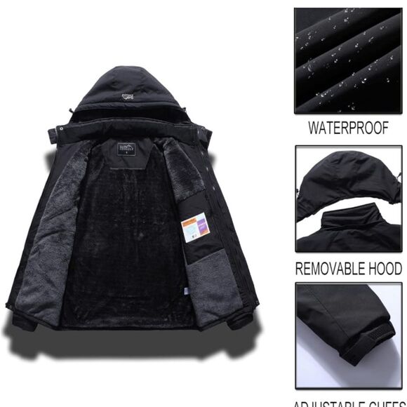 ❄️ Snowboard/ Ski Waterproof Jacket/ Hooded Raincoat ~ Size S ❄️ - Picture 5 of 10